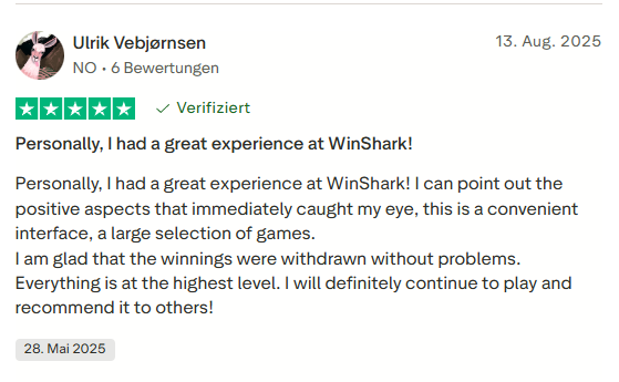 WinShark Casino Interface 3